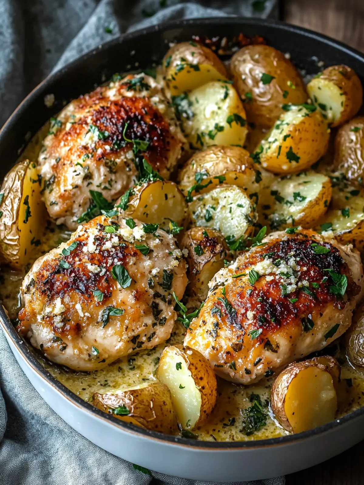 Garlic Parmesan Chicken and Potatoes: The Ultimate Comfort Dish 4 Garlic Parmesan Chicken and Potatoes