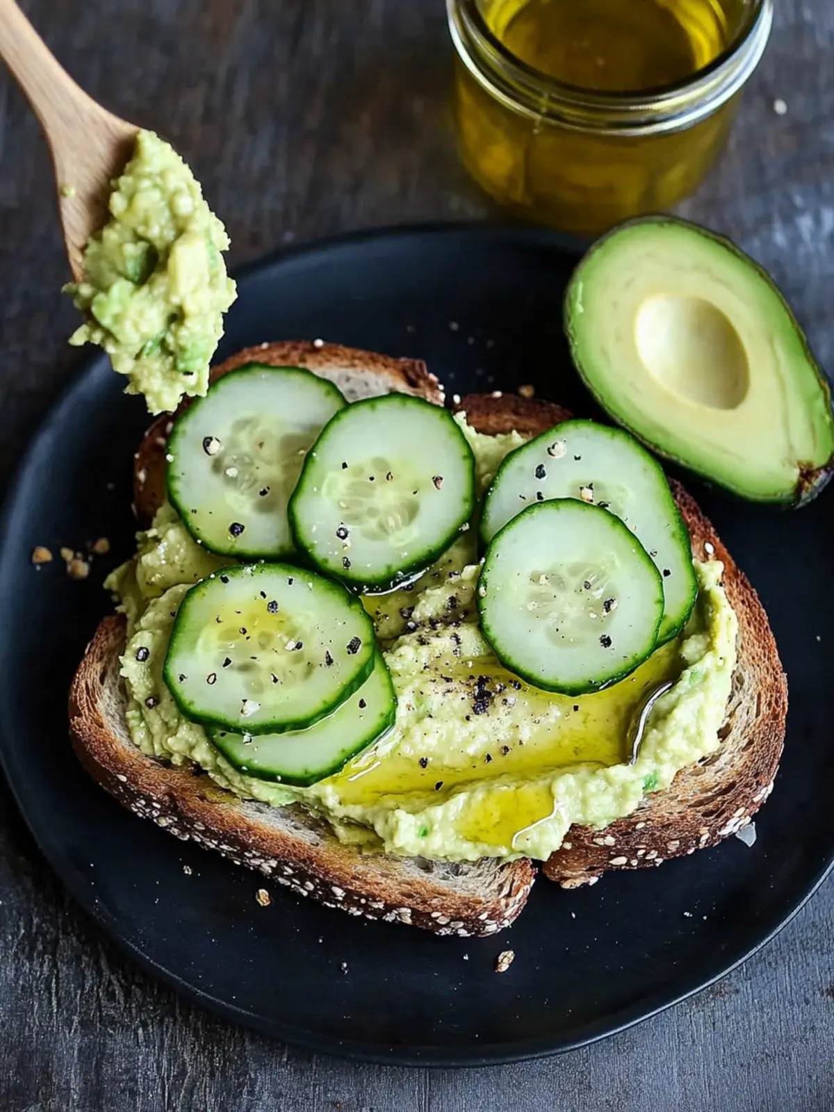 Cucumber Hummus Avocado Toast: Quick & Creamy Delight 4 Cucumber Hummus Avocado Toast