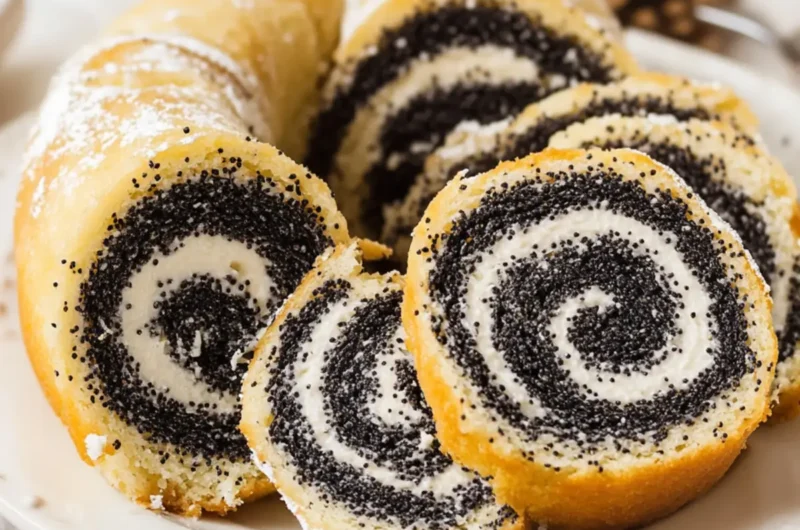 Croatian Makovnjača (Poppy Seed Roll Cake)