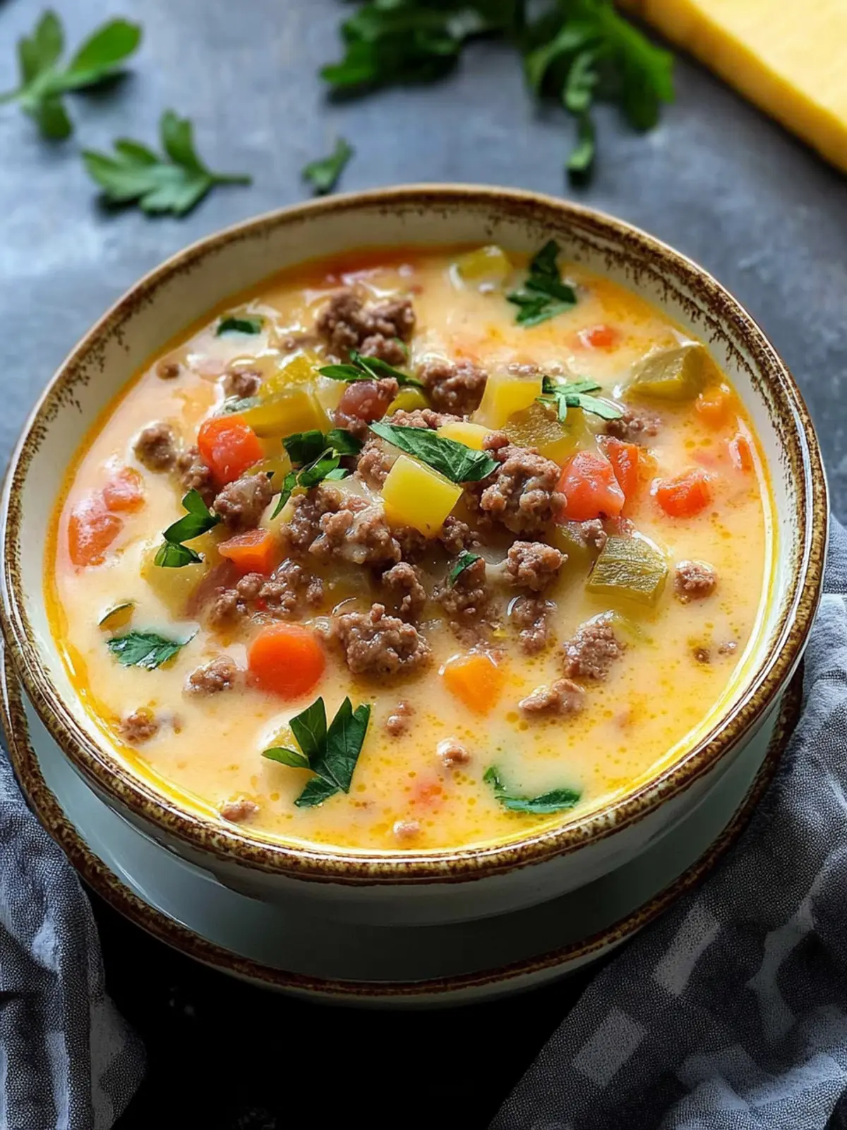 Creamy Instant Pot Cheeseburger Soup Ready in 12 Minutes 4 Instant Pot Cheeseburger Soup