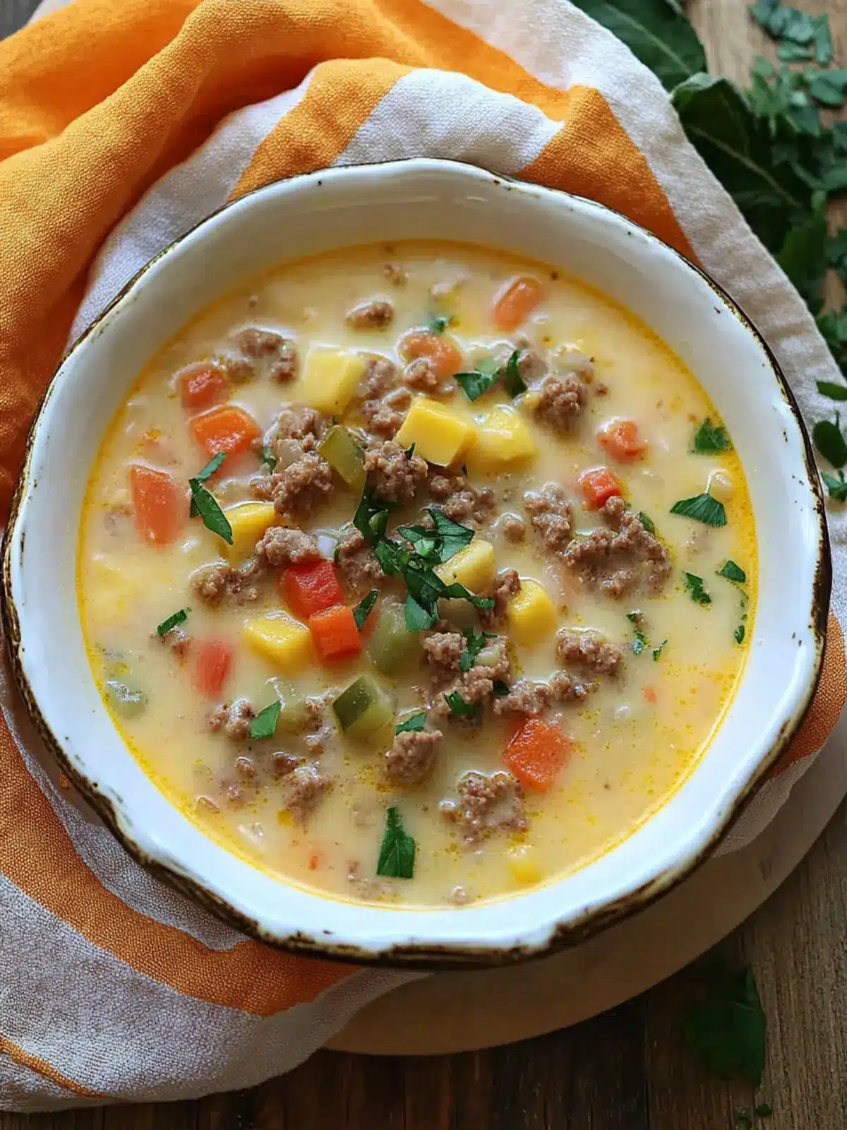Creamy Instant Pot Cheeseburger Soup Ready in 12 Minutes 5 Instant Pot Cheeseburger Soup
