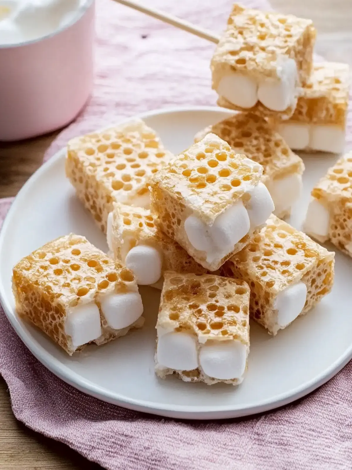 Honeycomb Marshmallow Treats: A Crunchy, Sweet No-Bake Bliss 2 Honeycomb Marshmallow Treats