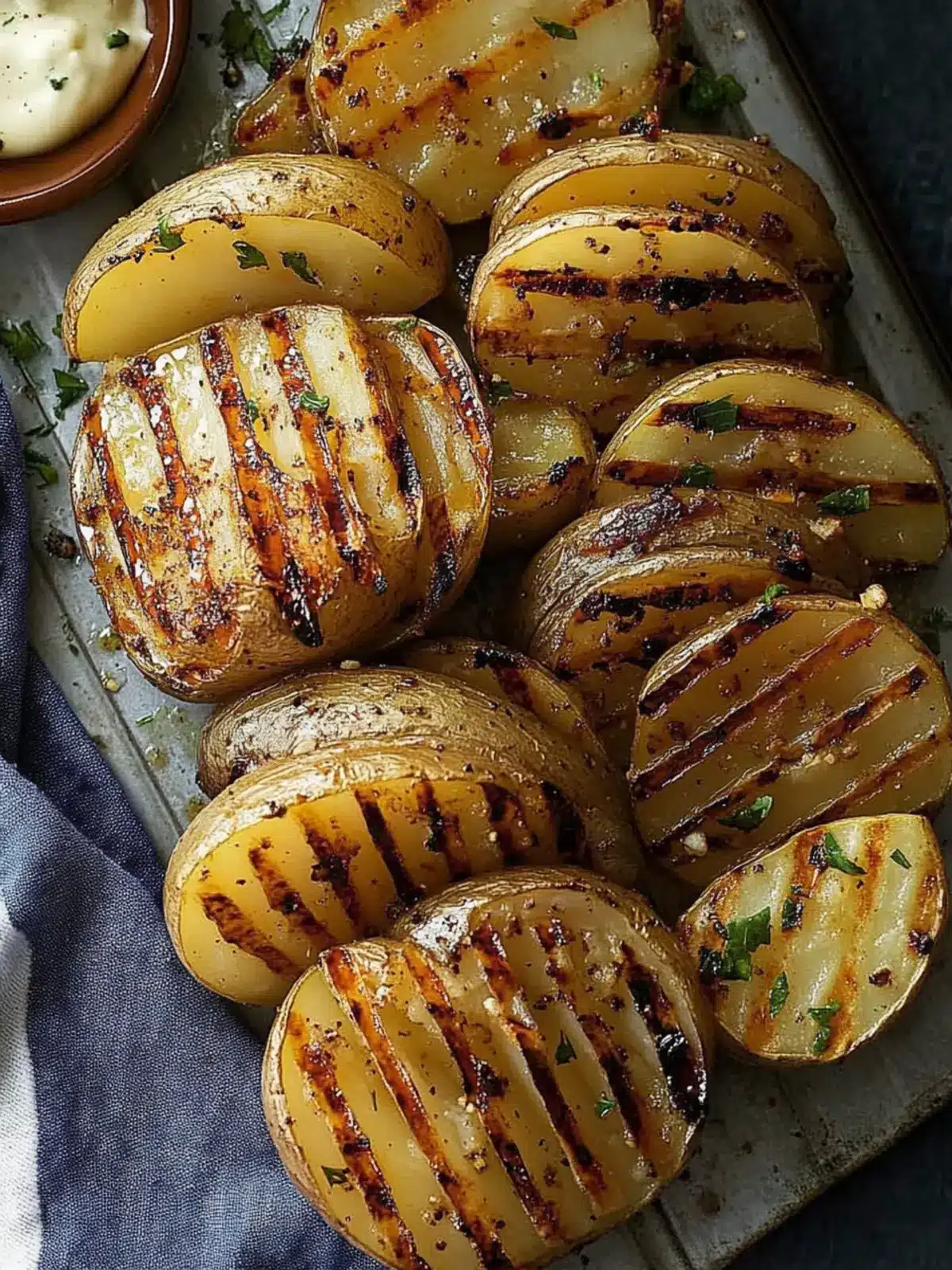 Grilled Potato Fans with Onions for a Summer Flavor Burst 5 Grilled Potato Fans with Onions