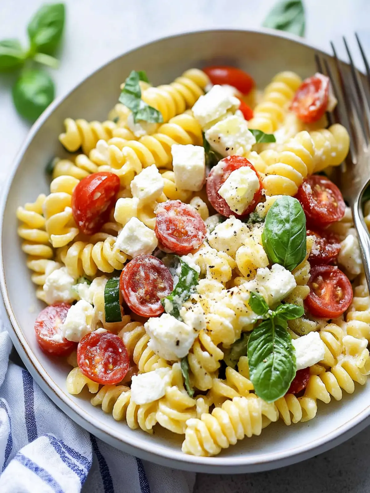 Goat Cheese Pasta Salad