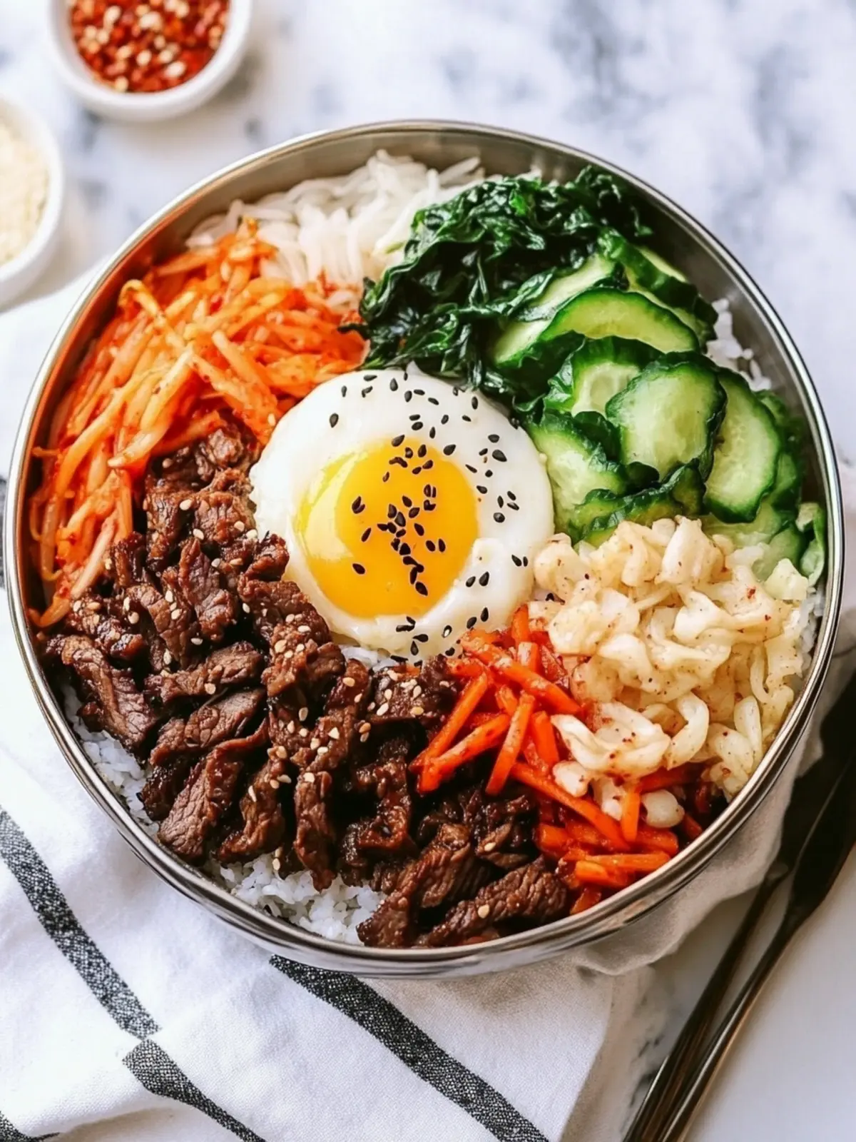 Easy Korean Beef Bibimbap Recipe – Vibrant Flavor in a Bowl 2 Easy Korean Beef Bibimbap Recipe