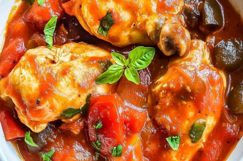 Crockpot Chicken Cacciatore