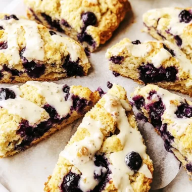 Irresistible Blueberry Scones with Zesty Lemon Glaze 9 Blueberry Scones