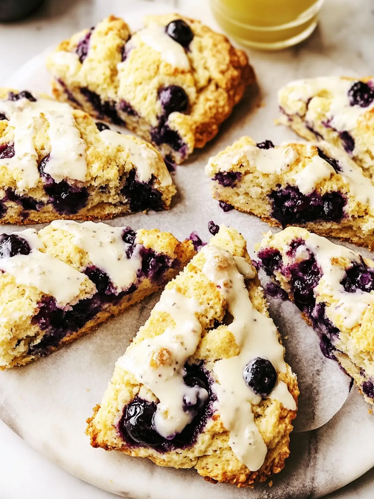 Irresistible Blueberry Scones with Zesty Lemon Glaze 5 Blueberry Scones