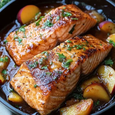 Bourbon Peach Roasted Salmon: A Sweet & Savory Delight 9 Bourbon Peach Roasted Salmon