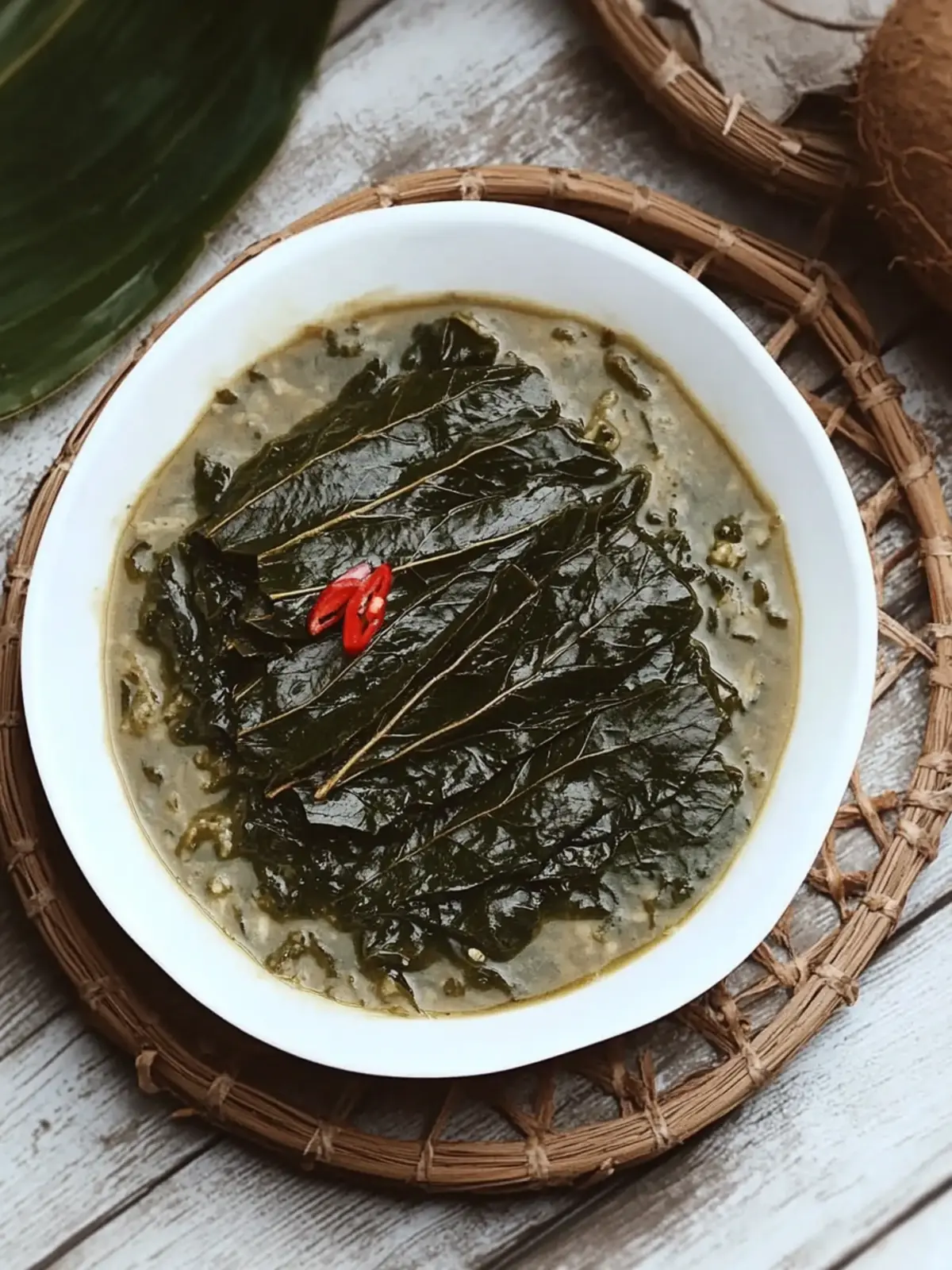 Delicious Filipino Laing: Taro Leaves in Creamy Coconut Milk 5 Filipino Laing (Taro Leaves in Coconut Milk)