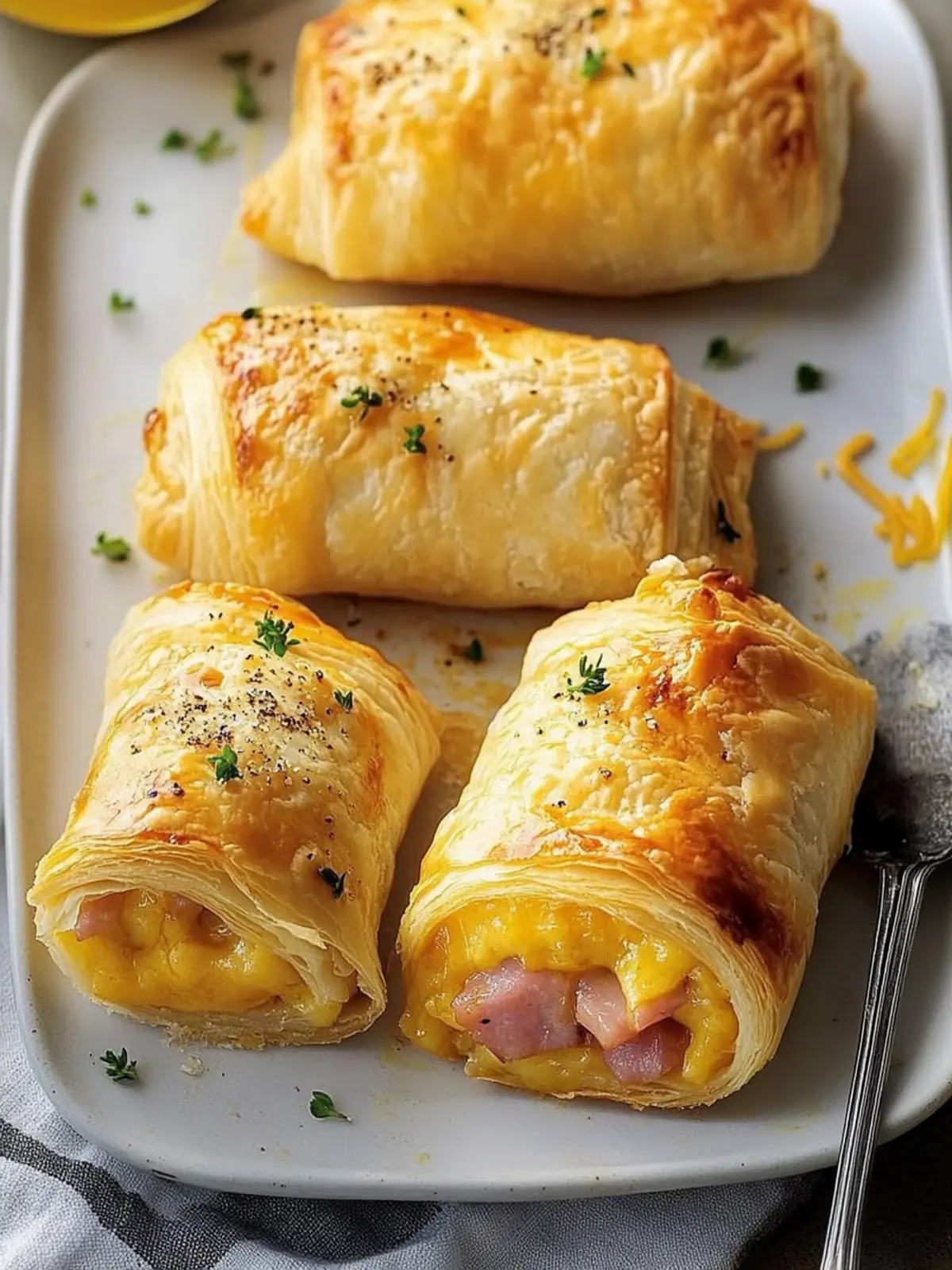 Irresistible Ham & Cheese Breakfast Strudels You’ll Love 3 Ham & Cheese Breakfast Strudels