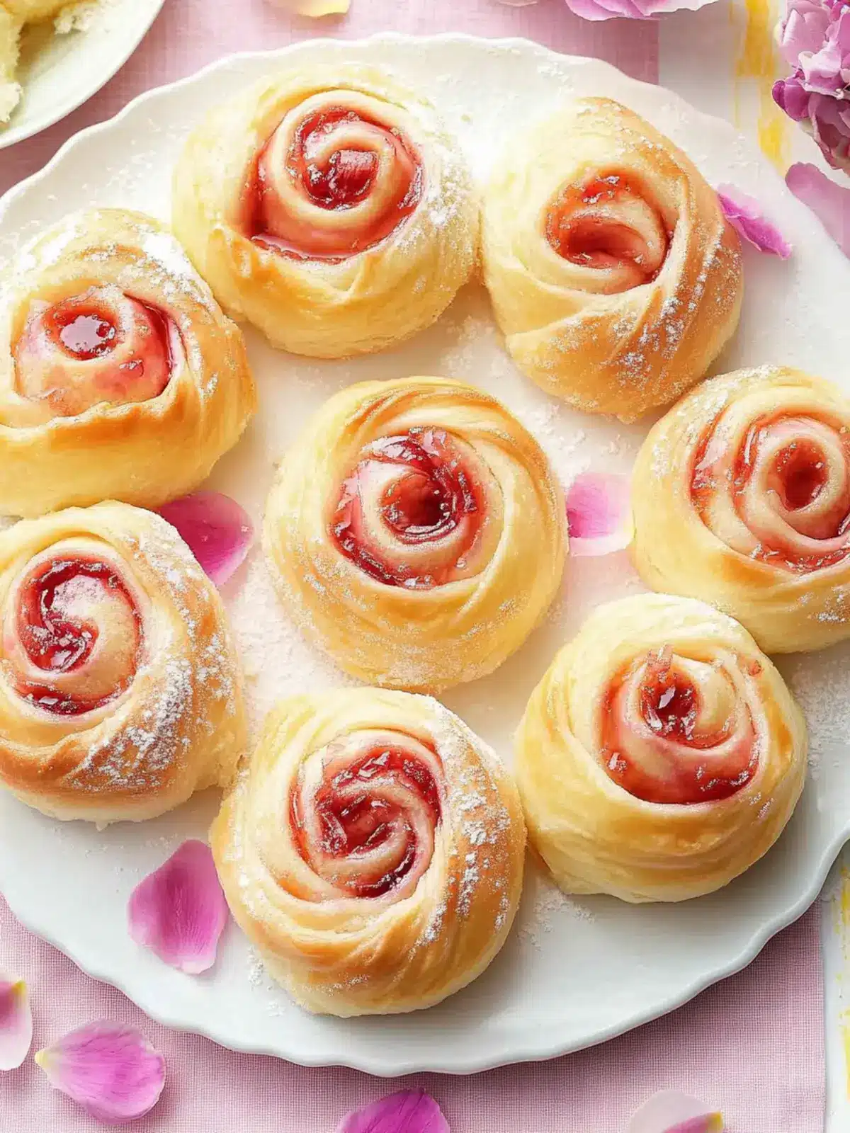 Flower Petal Sweet Rolls