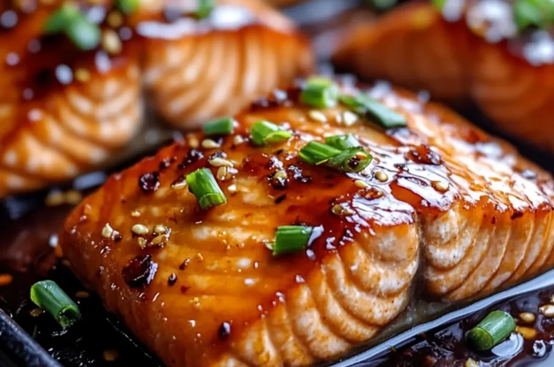 Crispy Honey Garlic Glazed Salmon Recipe