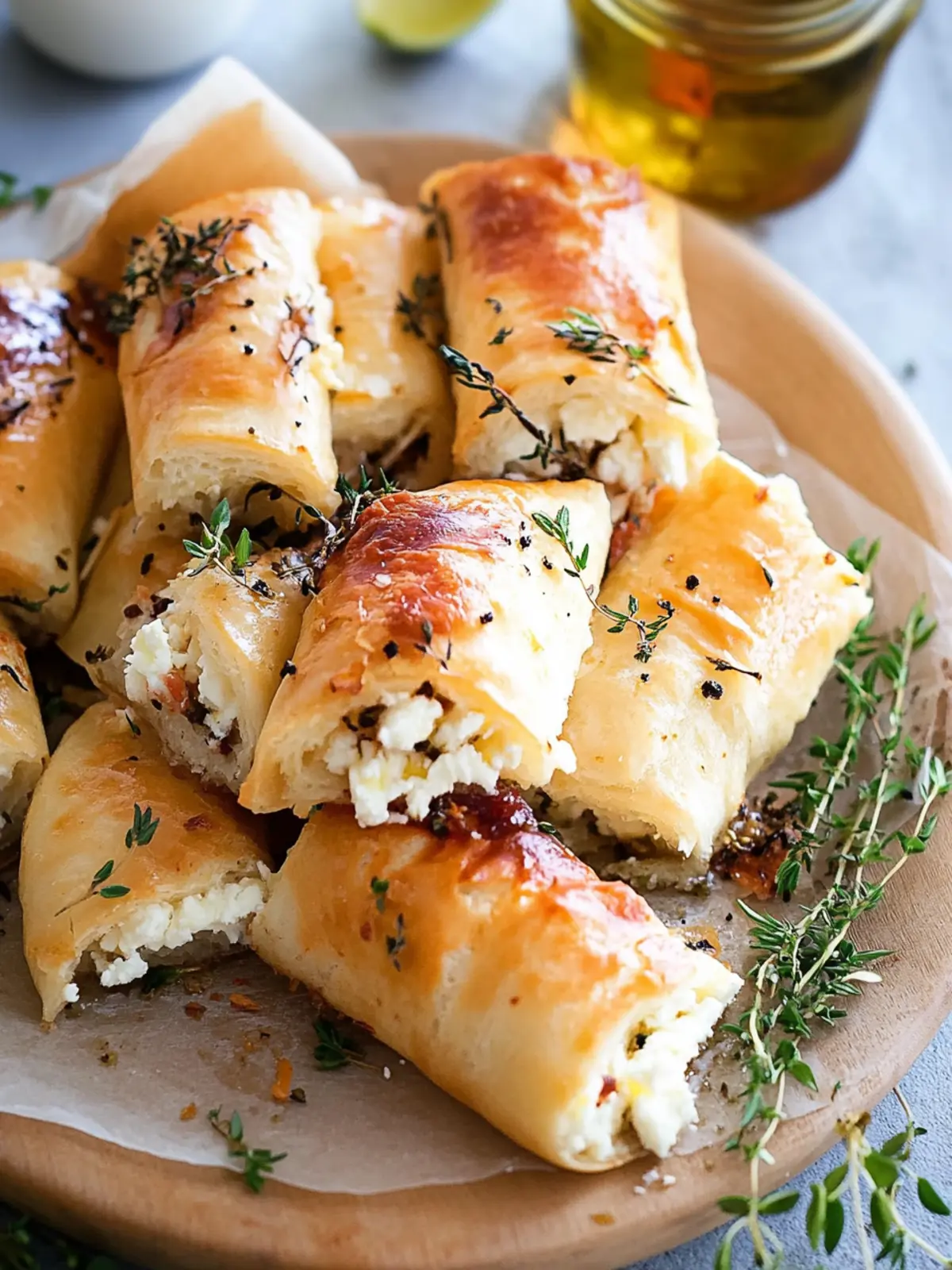 Oven-Baked Feta Rolls