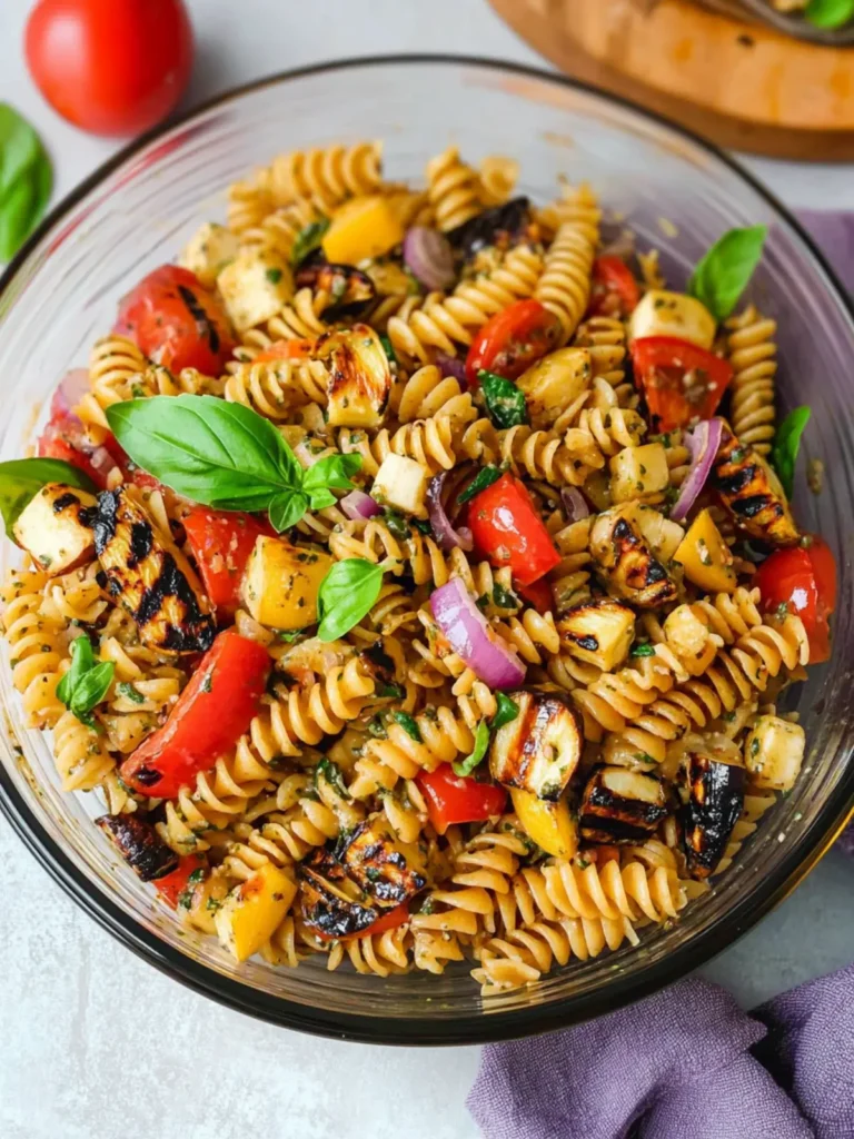 Balsamic Pasta Salad with Grilled Vegetables