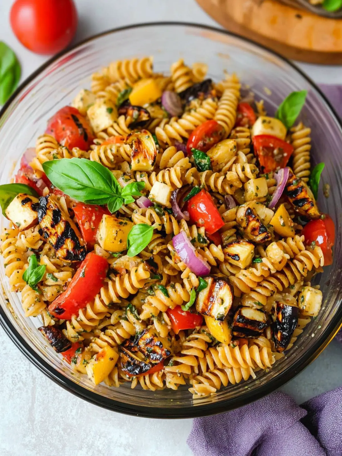 Balsamic Pasta Salad with Grilled Vegetables