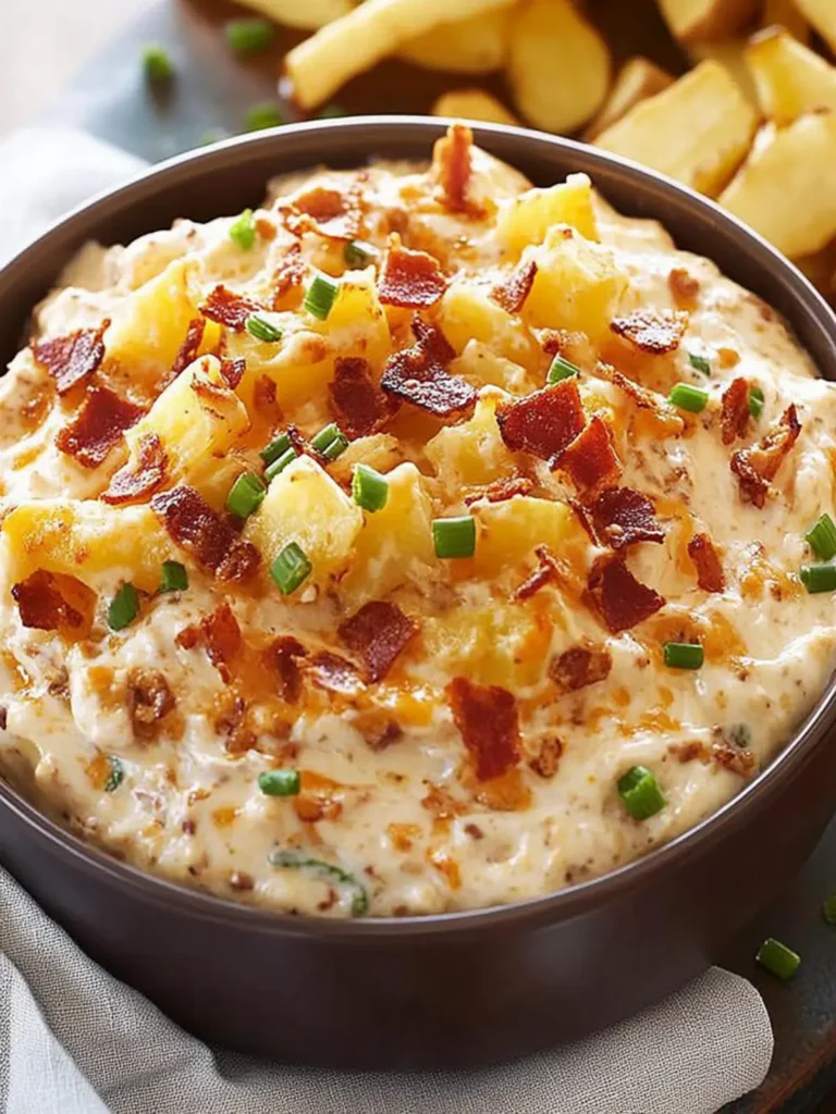 Loaded Baked Potato Dip: Creamy, Cheesy Bliss Awaits You 4 Loaded Baked Potato Dip