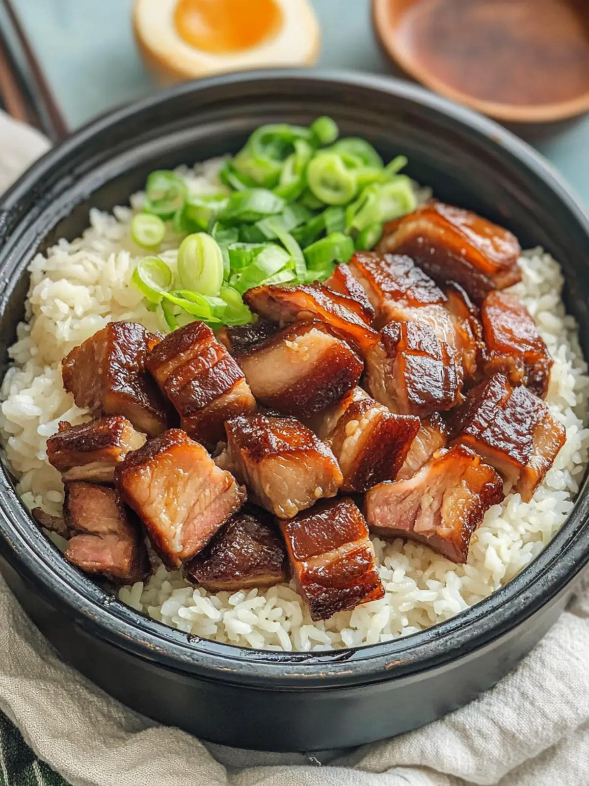 Taiwanese Braised Pork Belly Rice (Lu Rou Fan)- Made EASY!