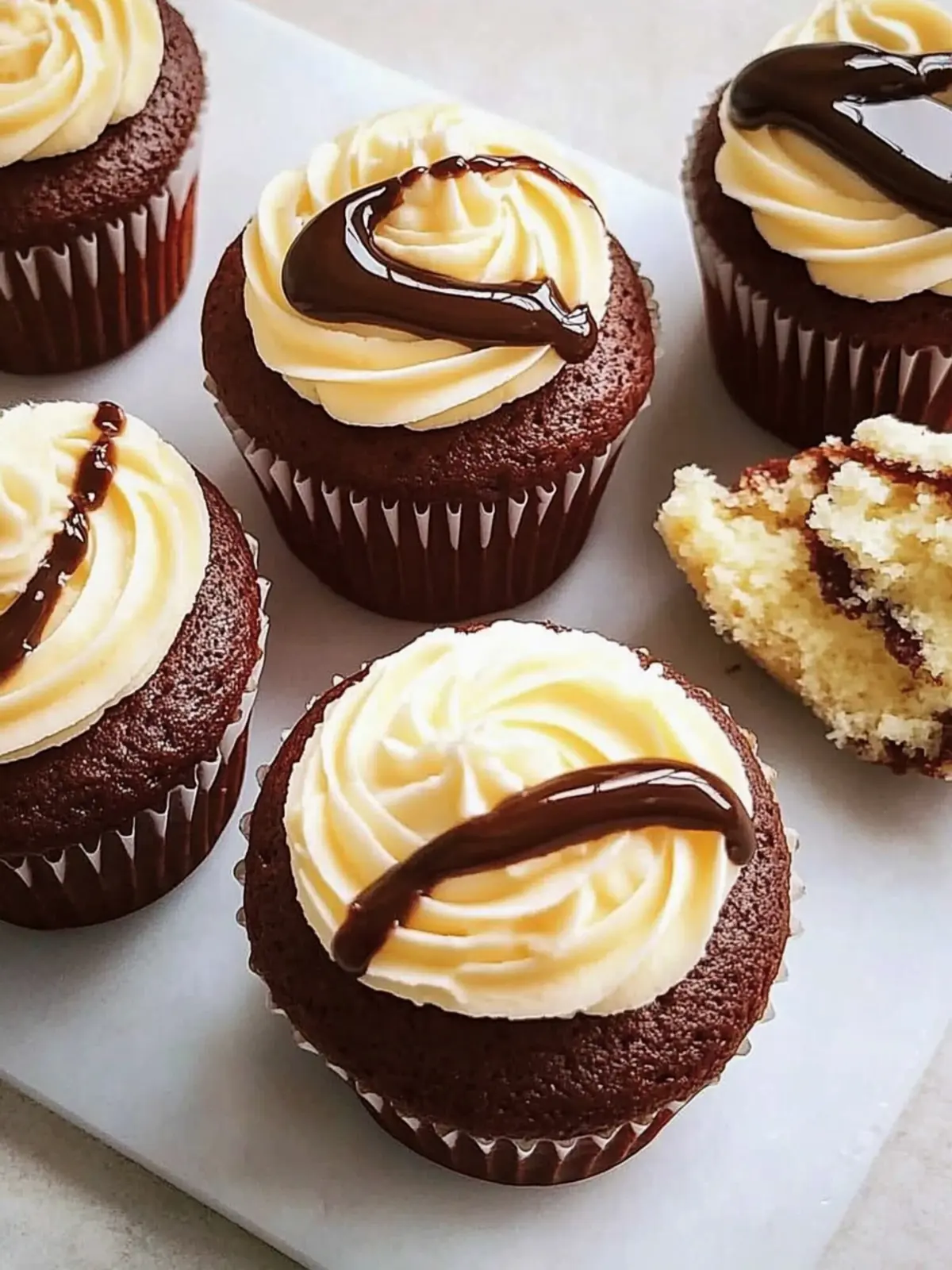 Boston Cream Cupcakes: Irresistible Homemade Happiness 3 Boston Cream Cupcakes