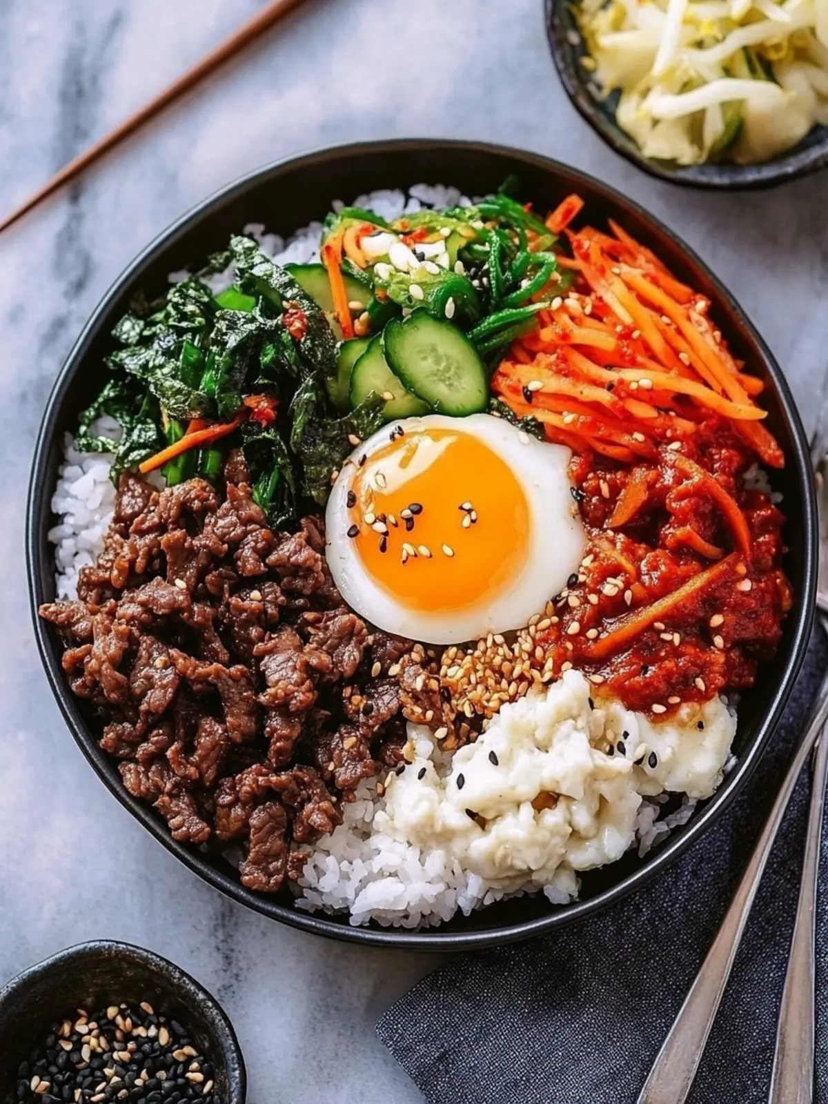 Easy Korean Beef Bibimbap Recipe – Vibrant Flavor in a Bowl 4 Easy Korean Beef Bibimbap Recipe