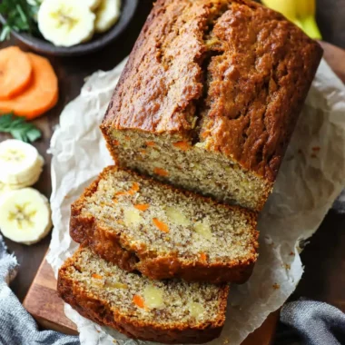 Moist Carrot Banana Bread with Crispy Walnuts and Coconut 10 Carrot Banana Bread