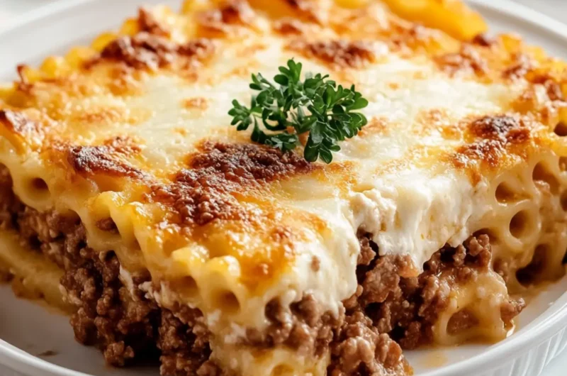 Greek Pastitsio (Pasta and Meat Casserole)