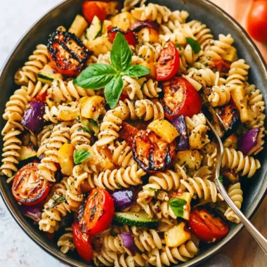 Balsamic Pasta Salad with Grilled Vegetables