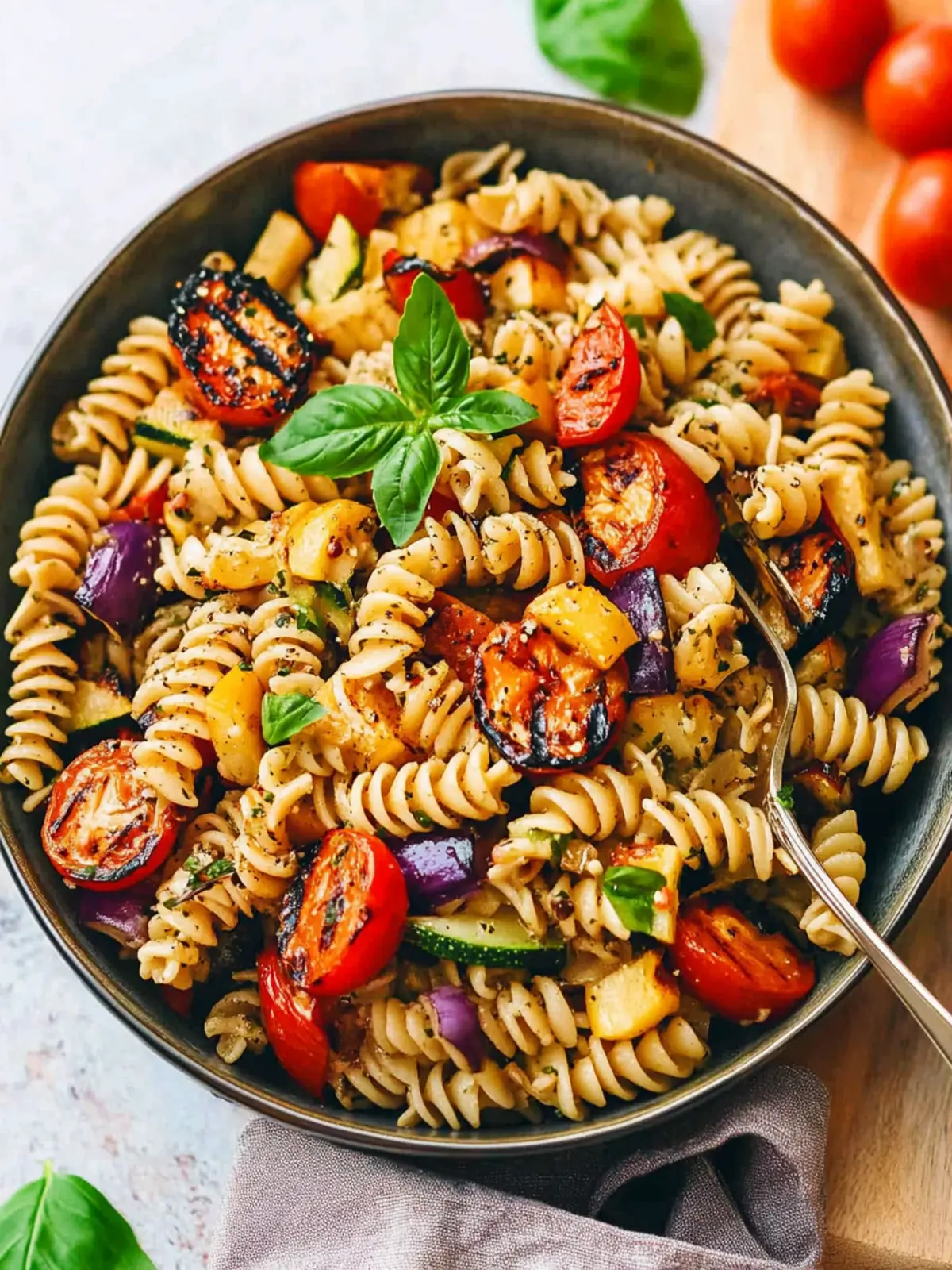 Balsamic Pasta Salad with Grilled Vegetables