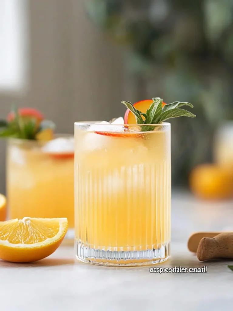 Easy Citrus Apple Mocktail for Fall