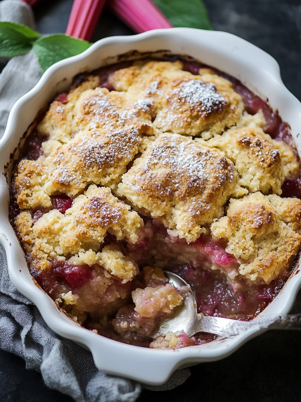 Mouthwatering Rhubarb Cobbler for a Sweet Spring Treat 5 Rhubarb Cobbler