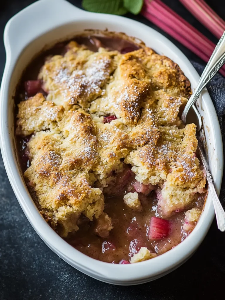 Rhubarb Cobbler