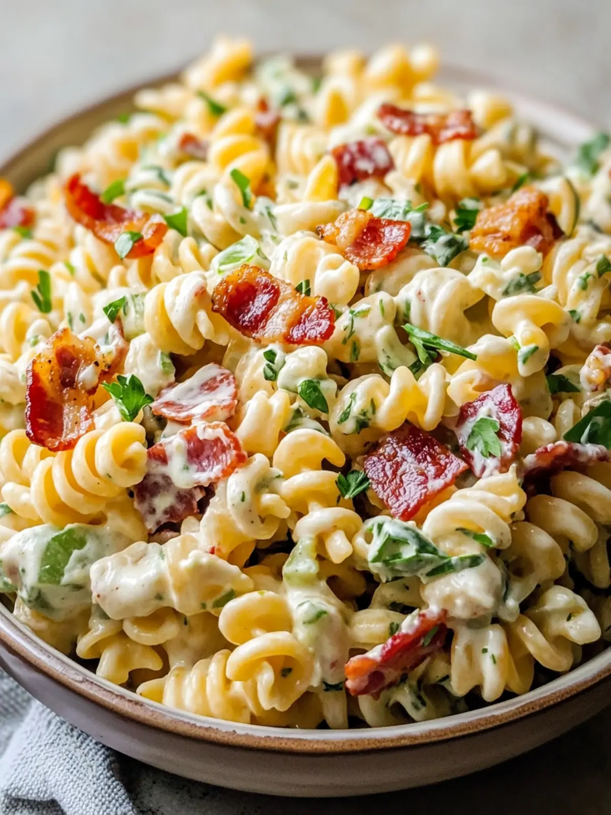 Bacon Ranch Pasta Salad That Everyone Will Love 4 Bacon Ranch Pasta Salad