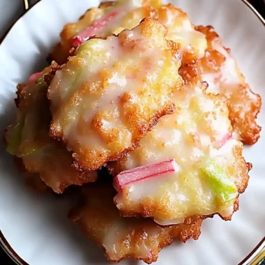 Baked Rhubarb Fritters