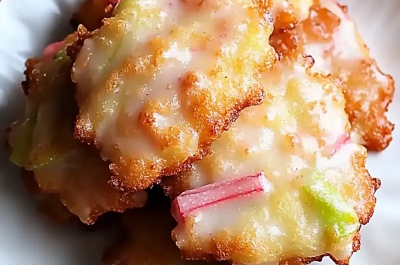 Baked Rhubarb Fritters