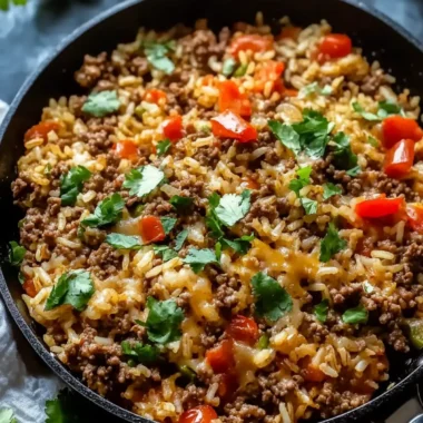 Easy Ground Beef and Rice Skillet Ready in Just 30 Minutes 9 Easy Ground Beef and Rice Skillet (30Minutes)