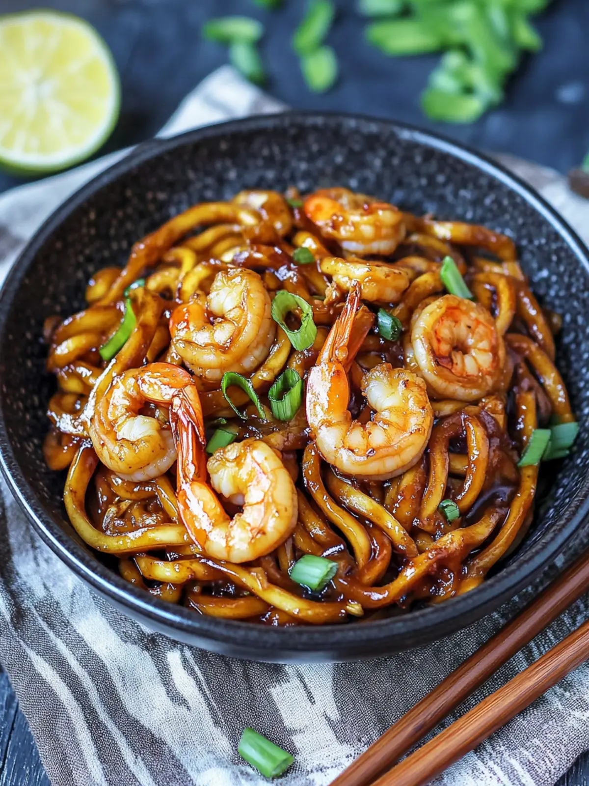 20-Minute Yaki Udon with Shrimp for Quick Comfort Food 4 Yaki Udon with Shrimp (Japanese Stir Fried Noodles)