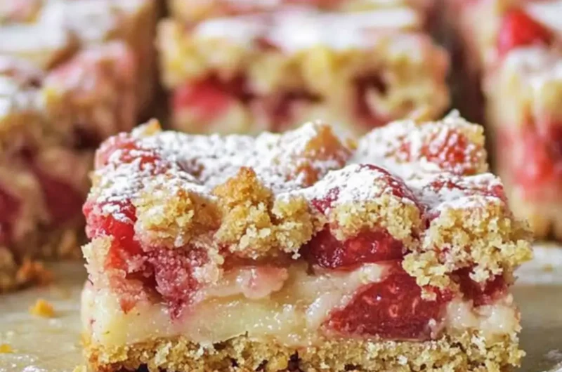 Strawberry-Rhubarb Dream Bars