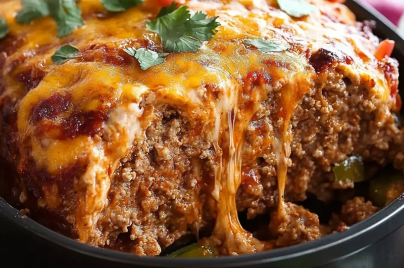 Cheese Stuffed Taco Meatloaf