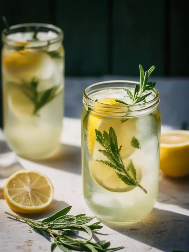 Refreshing Mint and Rosemary Lemonade with Vanilla Bliss 3 Mint and Rosemary Lemonade with Vanilla