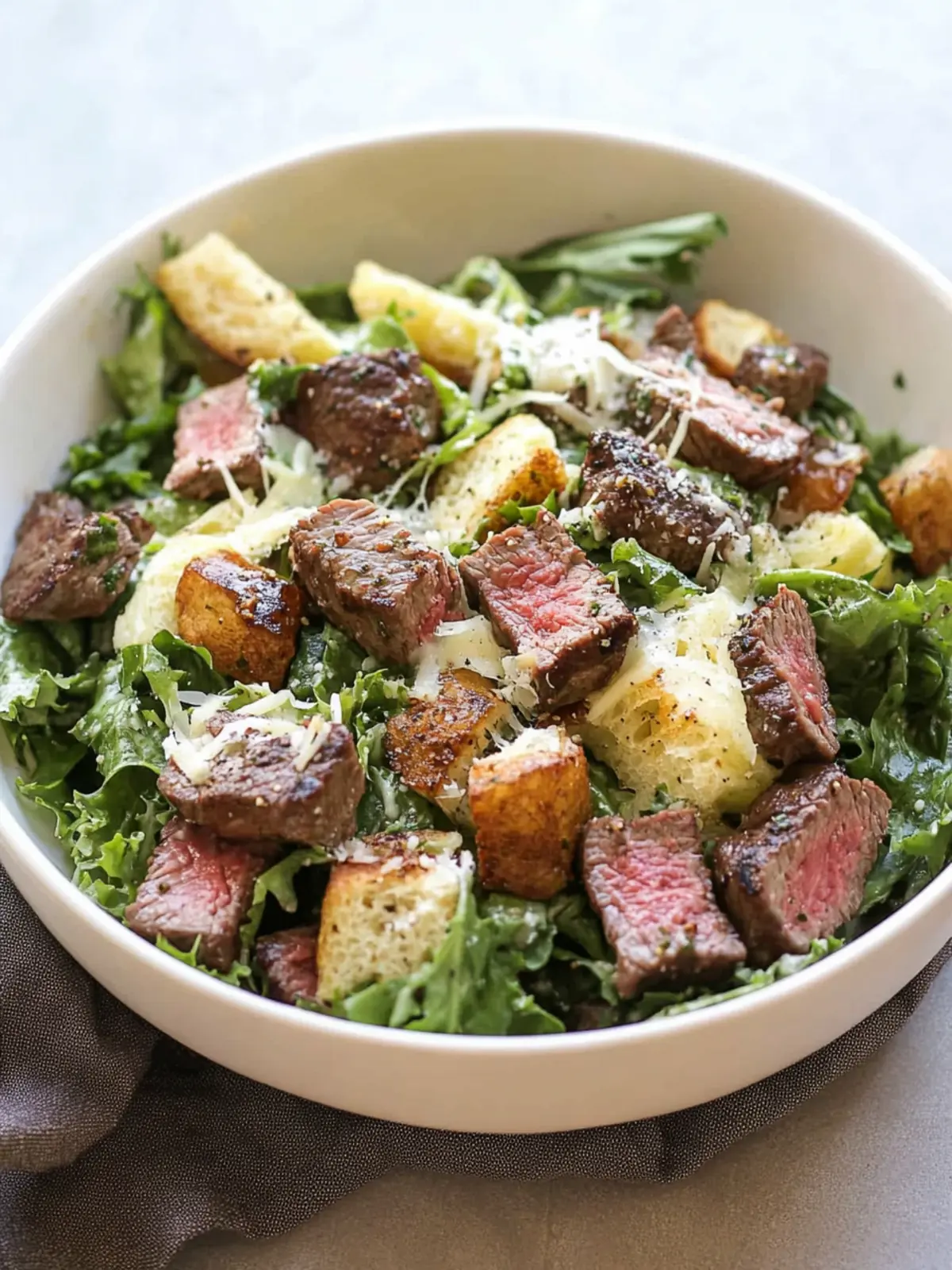 Perfect Steak Caesar Salad for Easy Weeknight Dinners 2 Steak Caesar Salad