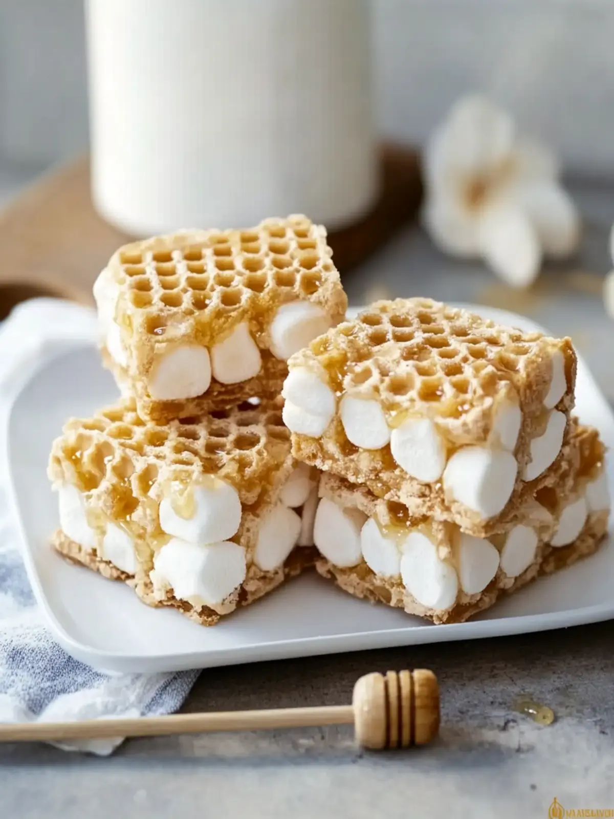 Honeycomb Marshmallow Treats: A Crunchy, Sweet No-Bake Bliss 3 Honeycomb Marshmallow Treats