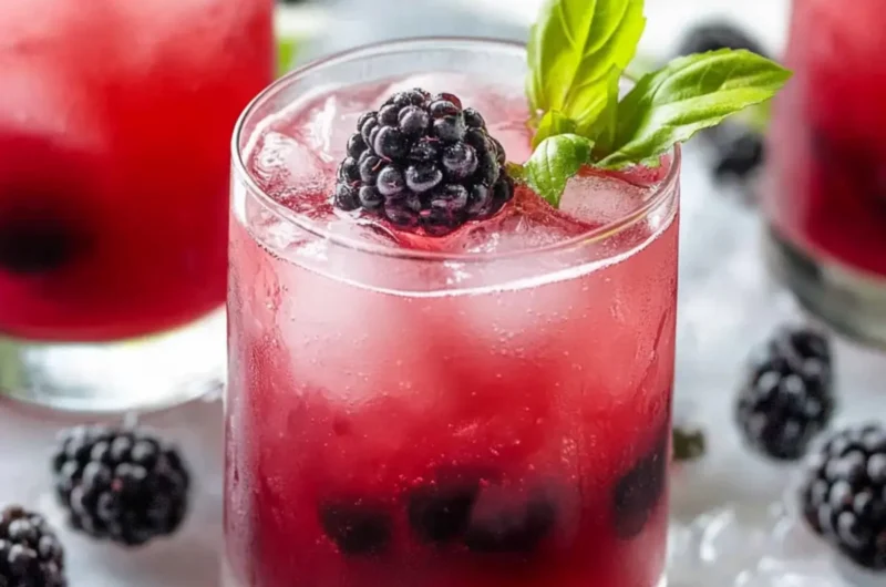 Sparkling Blackberry Mocktail