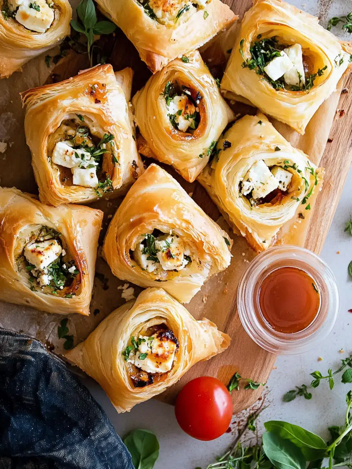 Oven-Baked Feta Rolls