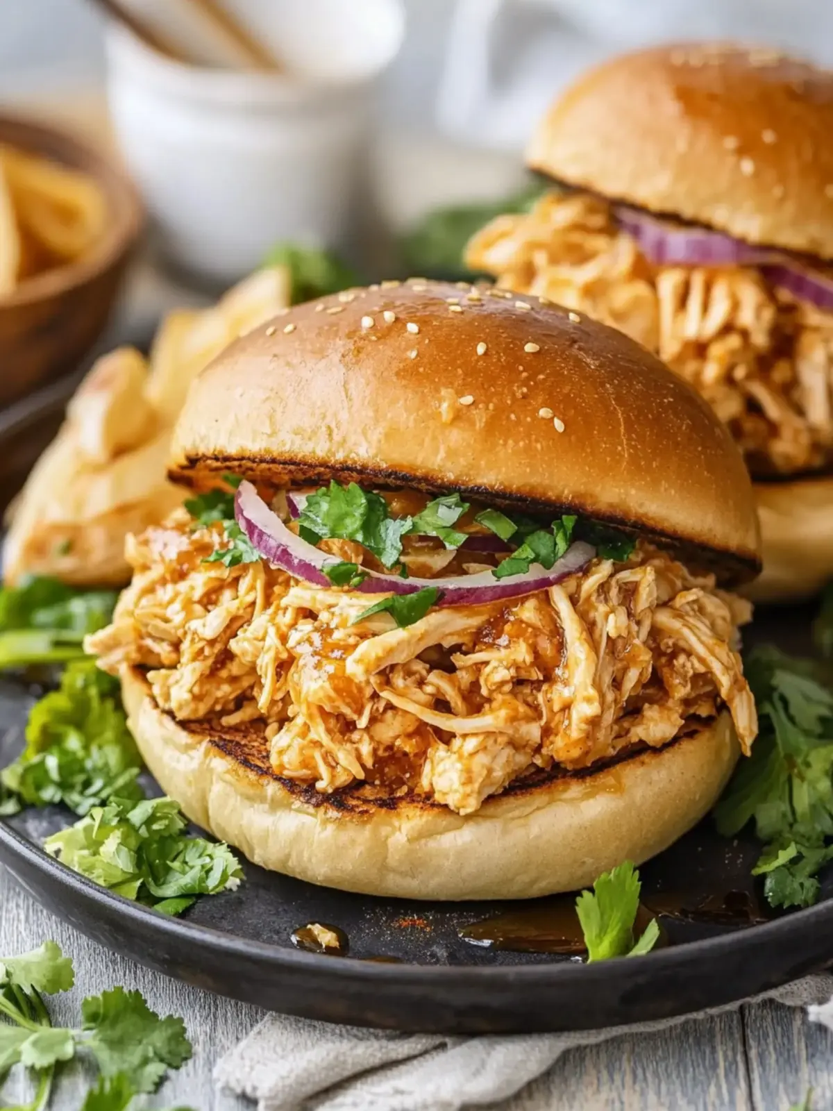 Slow Cooker Honey Mustard Shredded Chicken Sandwich Magic 4 Slow Cooker Honey Mustard Shredded Chicken Sandwich Recipe