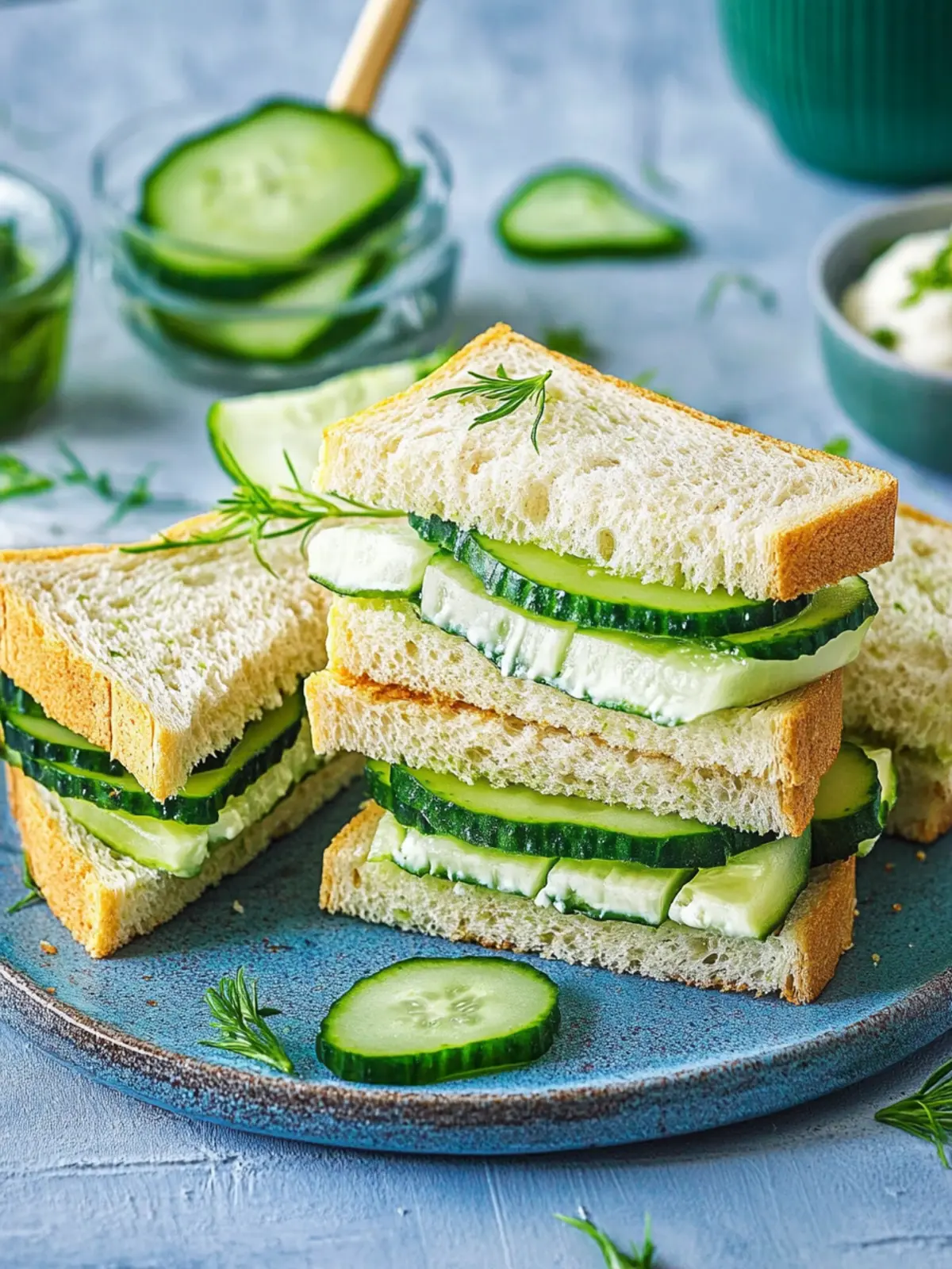 Classic Cucumber Sandwiches: Refreshing Delight for Any Gathering 5 Classic Cucumber Sandwiches