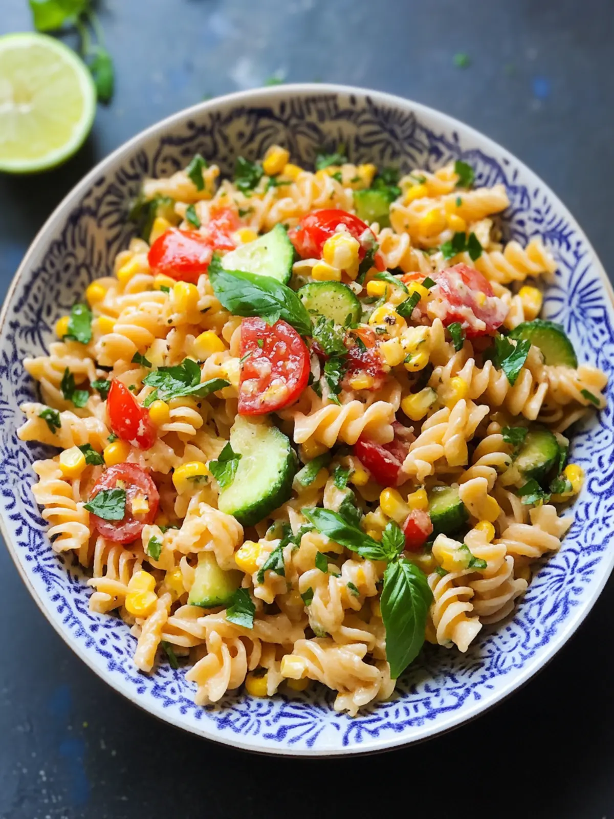 Herbed Summer Corn Pasta Salad