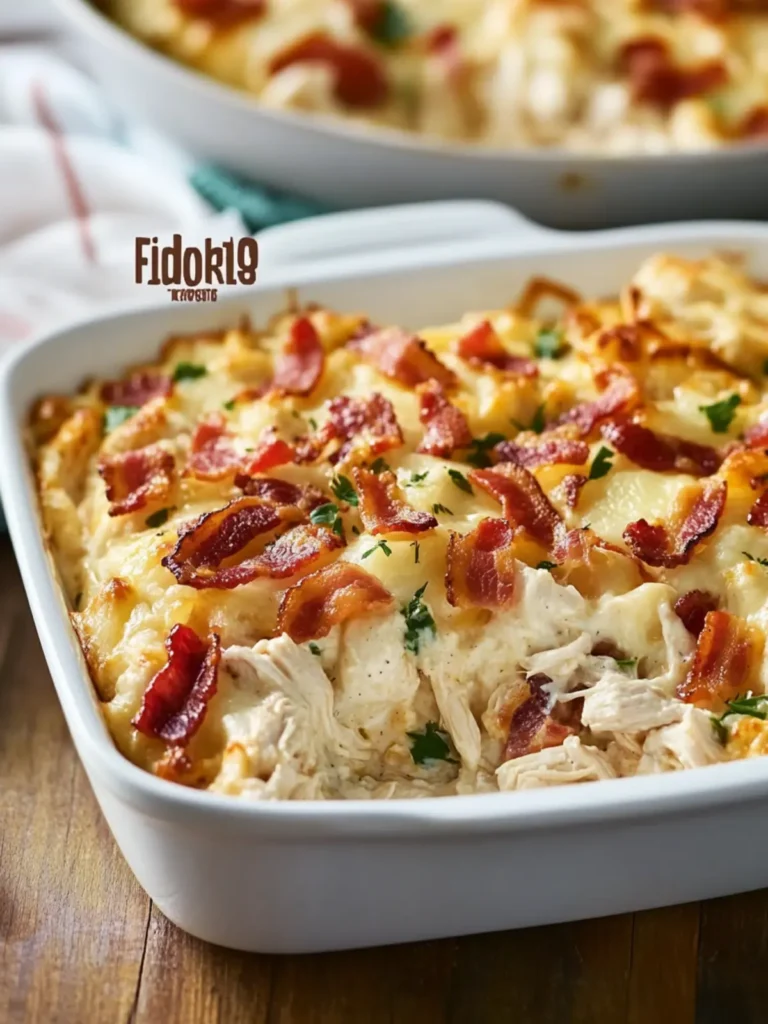 Irresistible Easy Chicken Bacon Ranch Casserole for Busy Nights 2 Easy Chicken Bacon Ranch Casserole