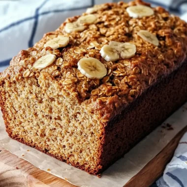 Easy Oatmeal Banana Bread