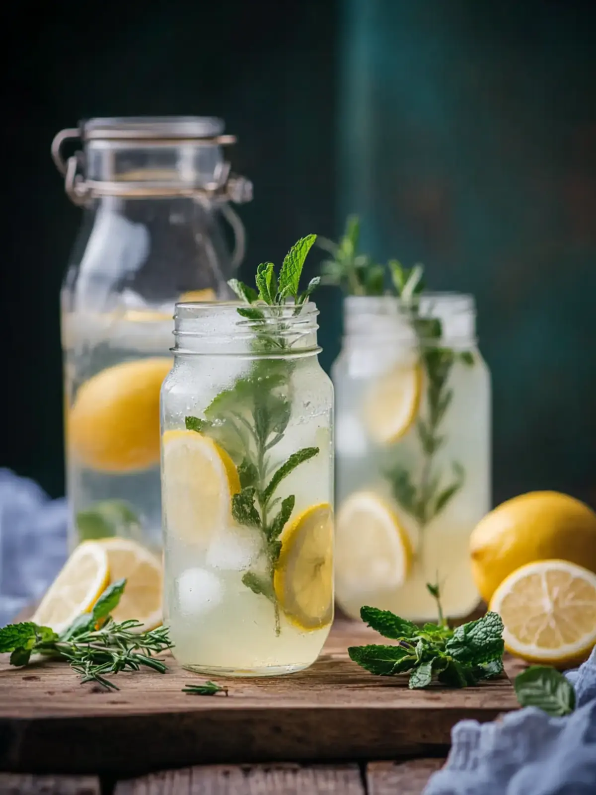 Refreshing Mint and Rosemary Lemonade with Vanilla Bliss 5 Mint and Rosemary Lemonade with Vanilla