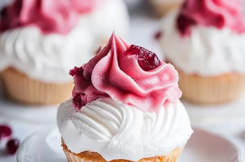 Rhubarb Meringue Cups